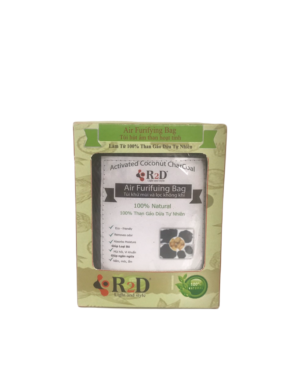 Túi Hút Ẩm Than Hoạt Tính Khử Mùi, Than Hoạt Tính Khử Mùi Xe Hơi , Kháng Khuẩn Đến Từ Shop R2D, Nguyên Liệu Tự Nhiên, Lành Tính.