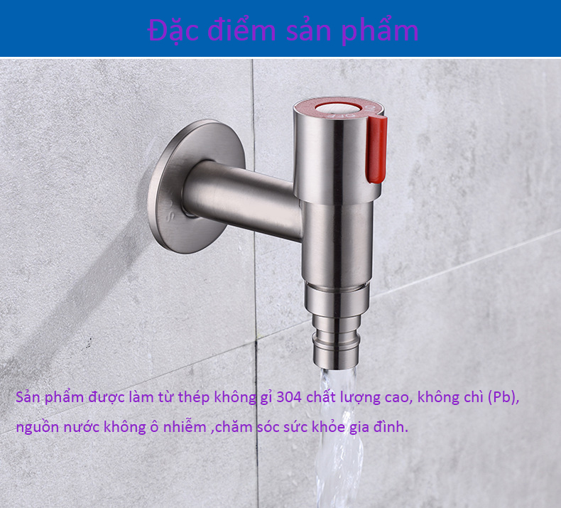 Van khóa nước nóng lạnh