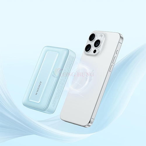 Sạc dự phòng từ tính không dây Anker Zolo Power Bank USB-C 30W 10000mAh A1684 - Hàng chính hãng