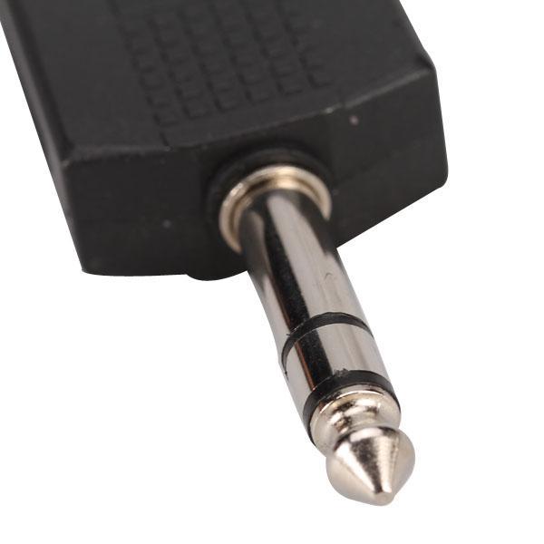 6-30pack 6.35mm Mono Plug Male To 2 x 6.35mm Mono Jack Audio Adapter