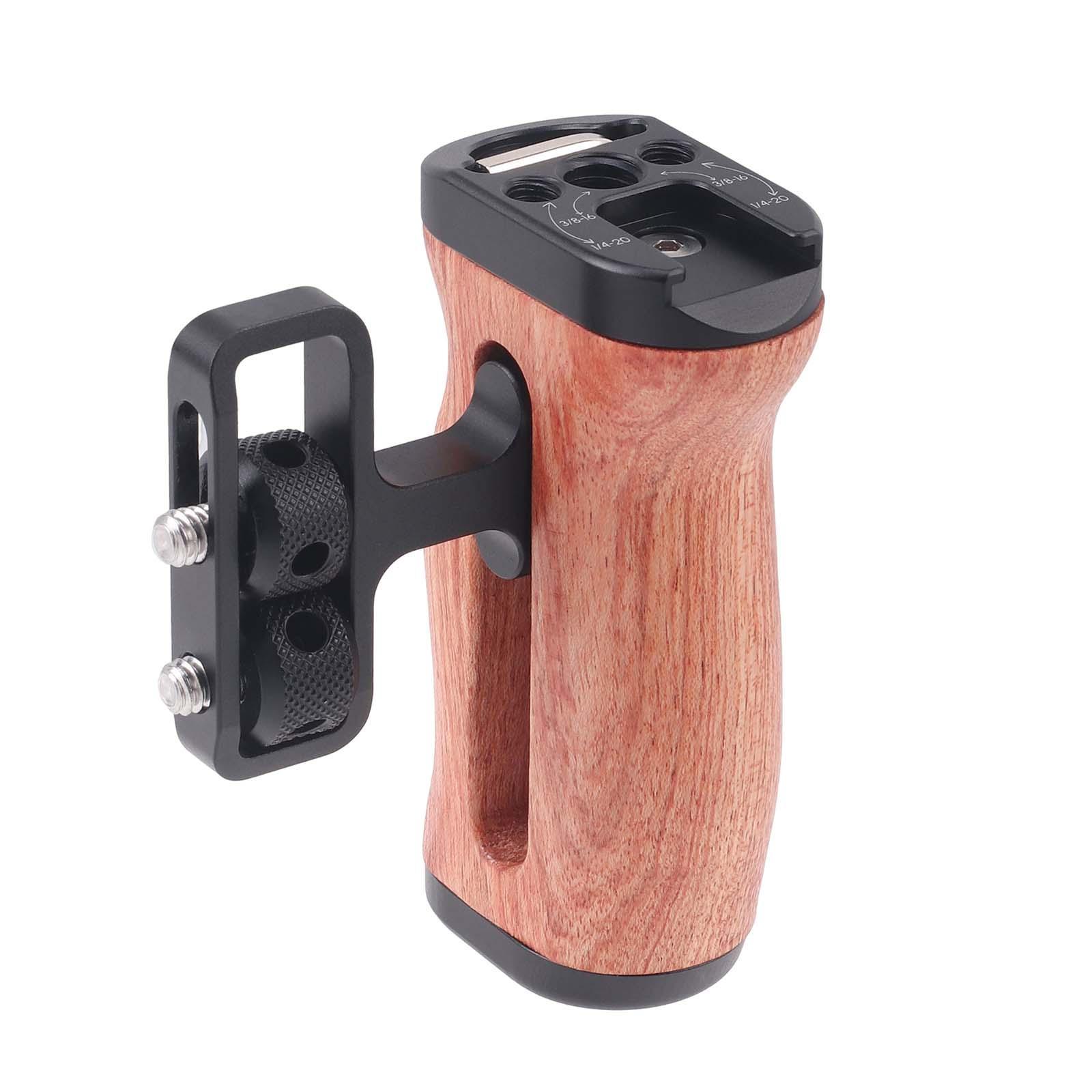 Side Wooden Handle Grip Universal Comfortable Lightweight for Digital Camera