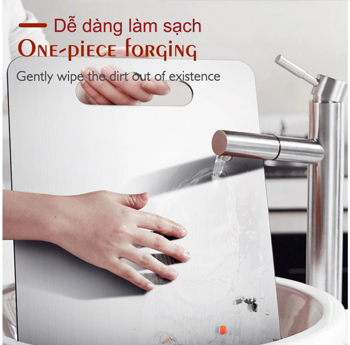 Thớt inox 304 size lớn 36*25cm , thớt inox có vạch kẻ chia, thớt inox 304 cao cấp, thớt cường lực, thớt chống nấm mốc, thớt inox hàng Viêt Nam