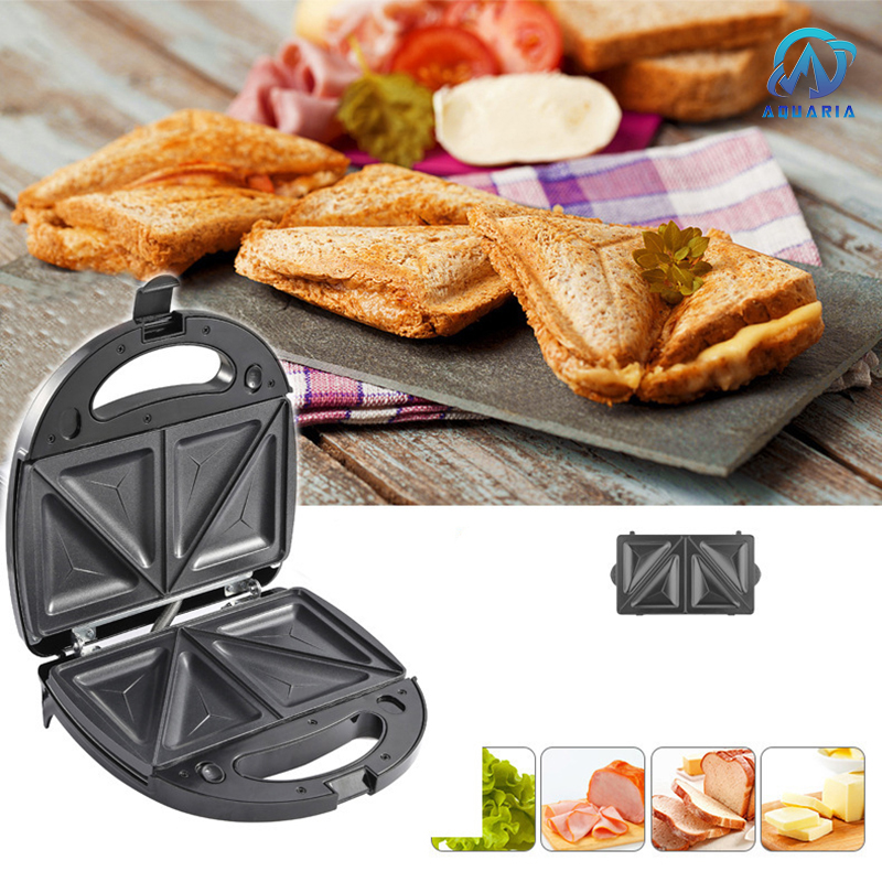 Máy Nướng Bánh Mì Máy Kẹp Bánh Mì Sandwich Công suất 750W Chống Dính Tốt Nướng Nhanh Chín Đều Mặt