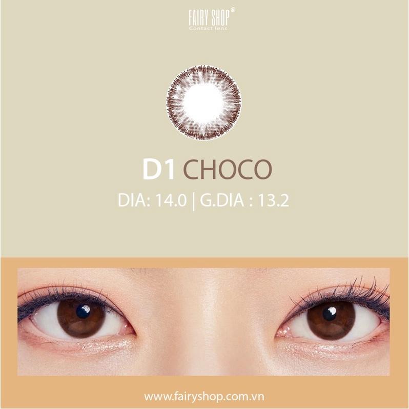 D1 choco Kính Áp Tròng FAIRY SHOP CONTACT LENS