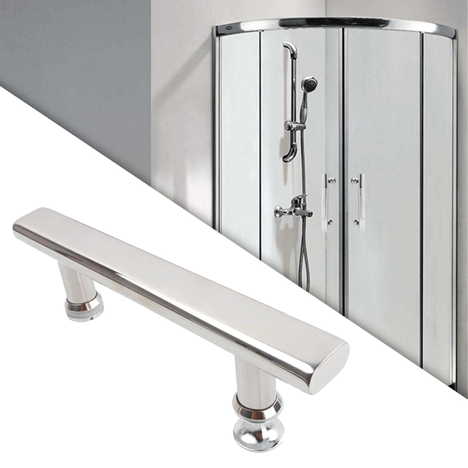 Stainless Steel Push Pull Door Handle Glass Door Hardware Drawer Fixing