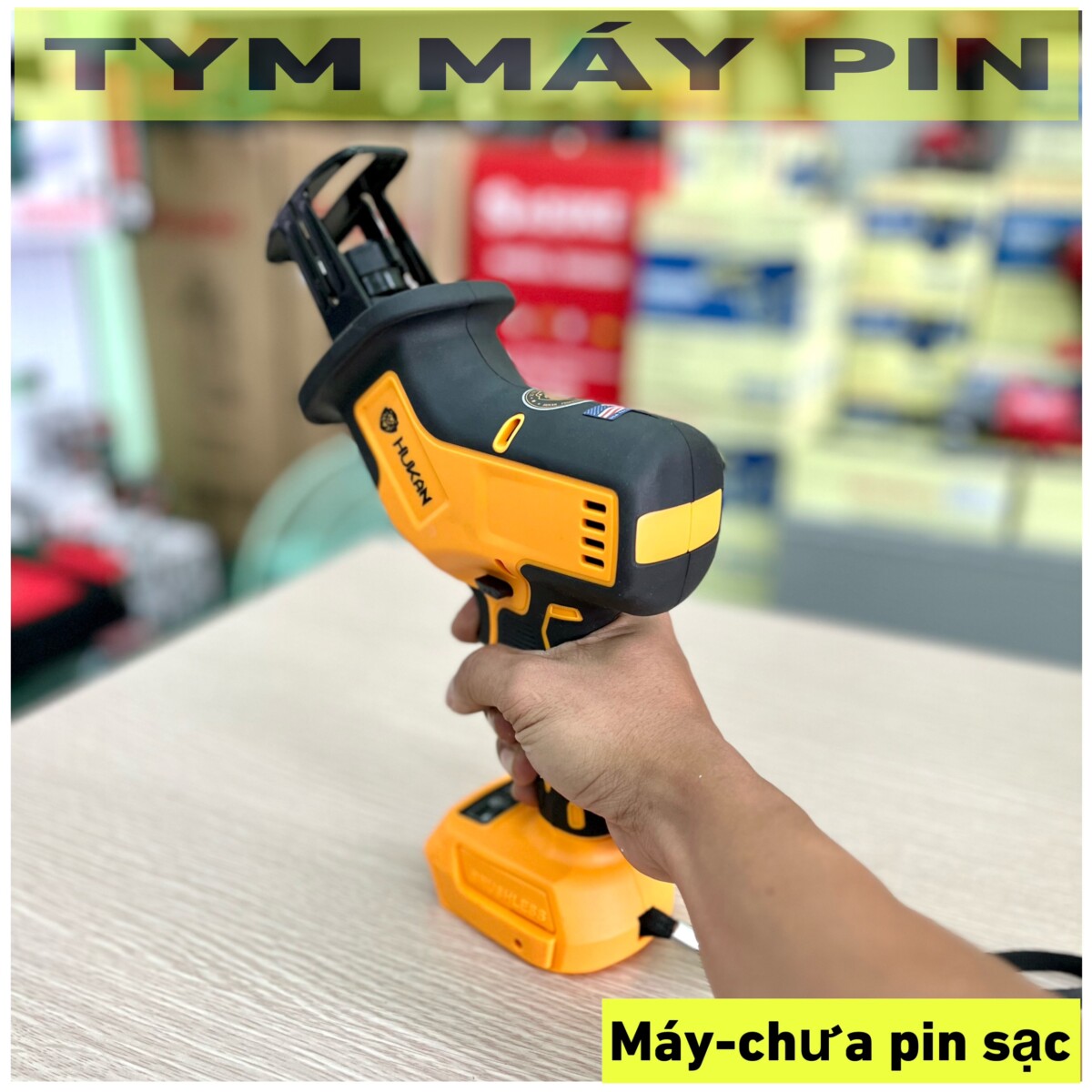 Máy cưa đa năng(cưa kiếm) Hukan HK-CK308BL brushless chỉnh tốc -chưa pin sạc