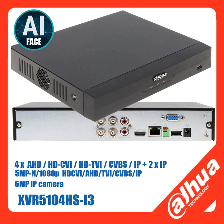 Đầu ghi hình 4 kênh HDCVI AI FullHD DAHUA DH-XVR5104HS-I3 hàng chính hãng