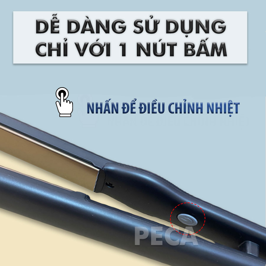 Máy duỗi tóc cao cấp Kemei KM-2513 điều chỉnh 4 mức nhiệt phù hợp sử dụng với mọi tình trạng tóc có thể dùng là tóc, uốn cụp, uốn sóng - Hàng chính hãng