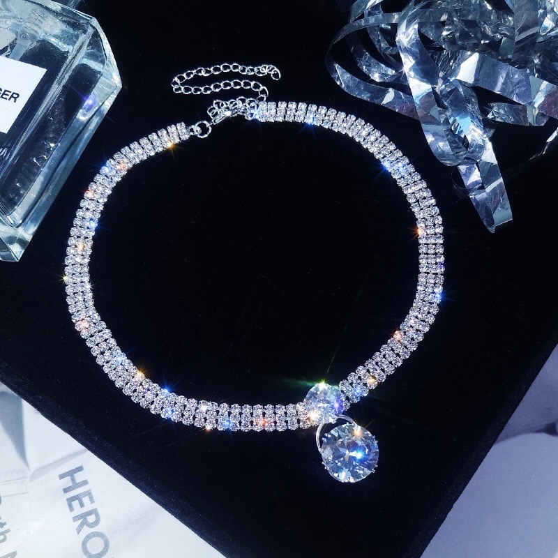 Vòng Cổ Choker Cao Cấp Đính Đá Dự Tiệc Event Sang Trọng Quý Phái