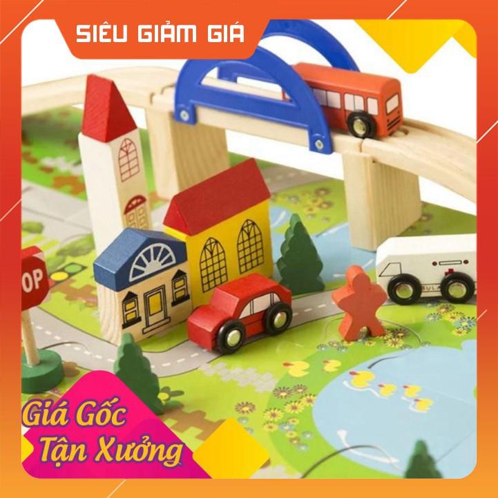 GIÁ SỐC- -HOT- Bộ mô hình công trình giao thông thành phố bằng gỗ siêu đẹp