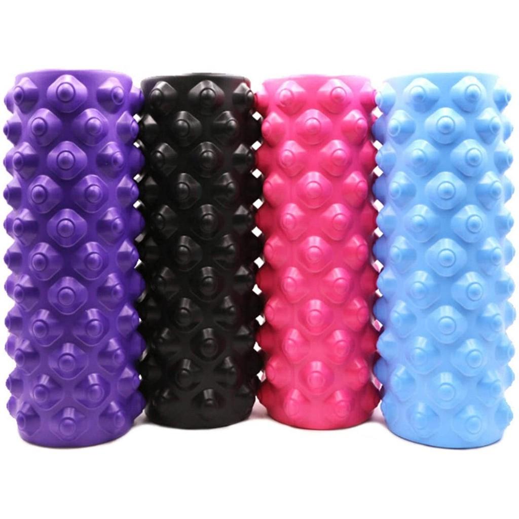 Con Lăn Massage Giãn Cơ Foam Roller Gai Tròn 33x14 cm Giảm Đau Nhức Sau Tập Gym, Yoga YO29