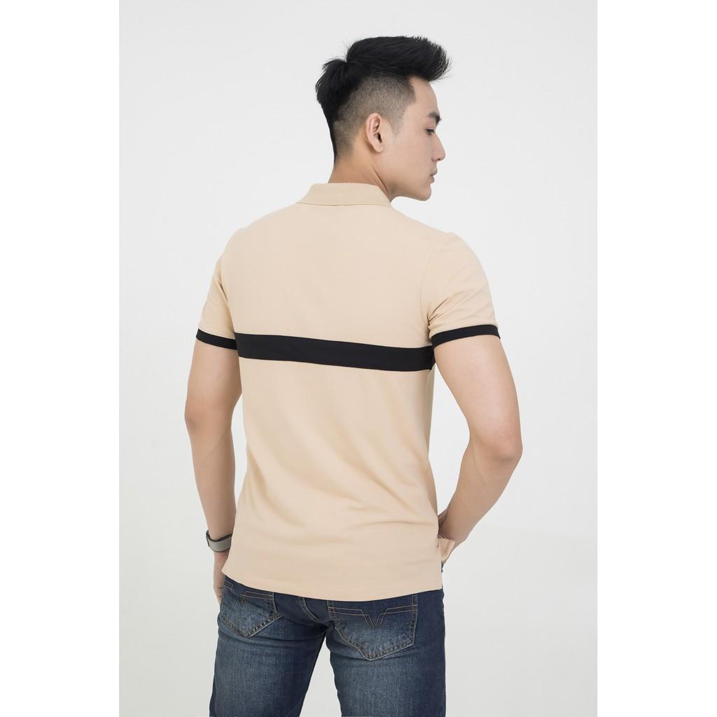 Áo thun polo nam cao cấp họa tiết kẻ ngang chất cotton mềm mịn thấm hút mồ hôi chính hãng DARNELL DN0BE1