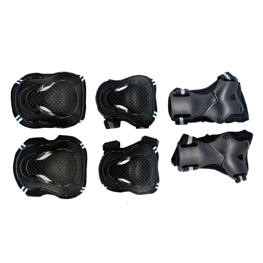 6 Pieces Adult Kids Knee Pads Elbow Pads Wrist and guard of hand for Skateboarding Cycling Inline Skating Roller Blading Protective Gear
