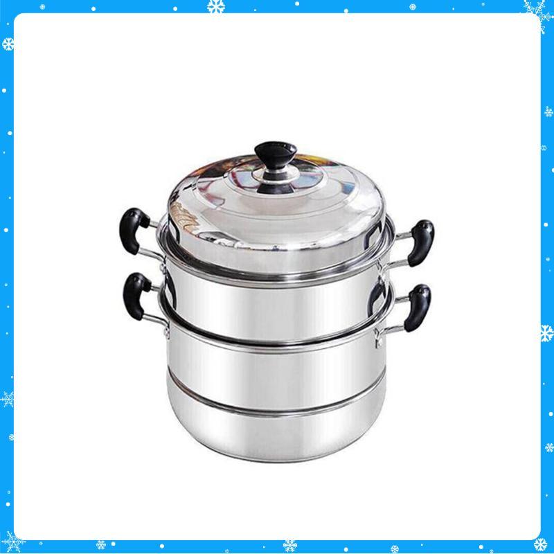 Nồi Hấp Inox 3 tầng 28cm Đa Năng Nhà Bếp - Hàng Chất Lượng