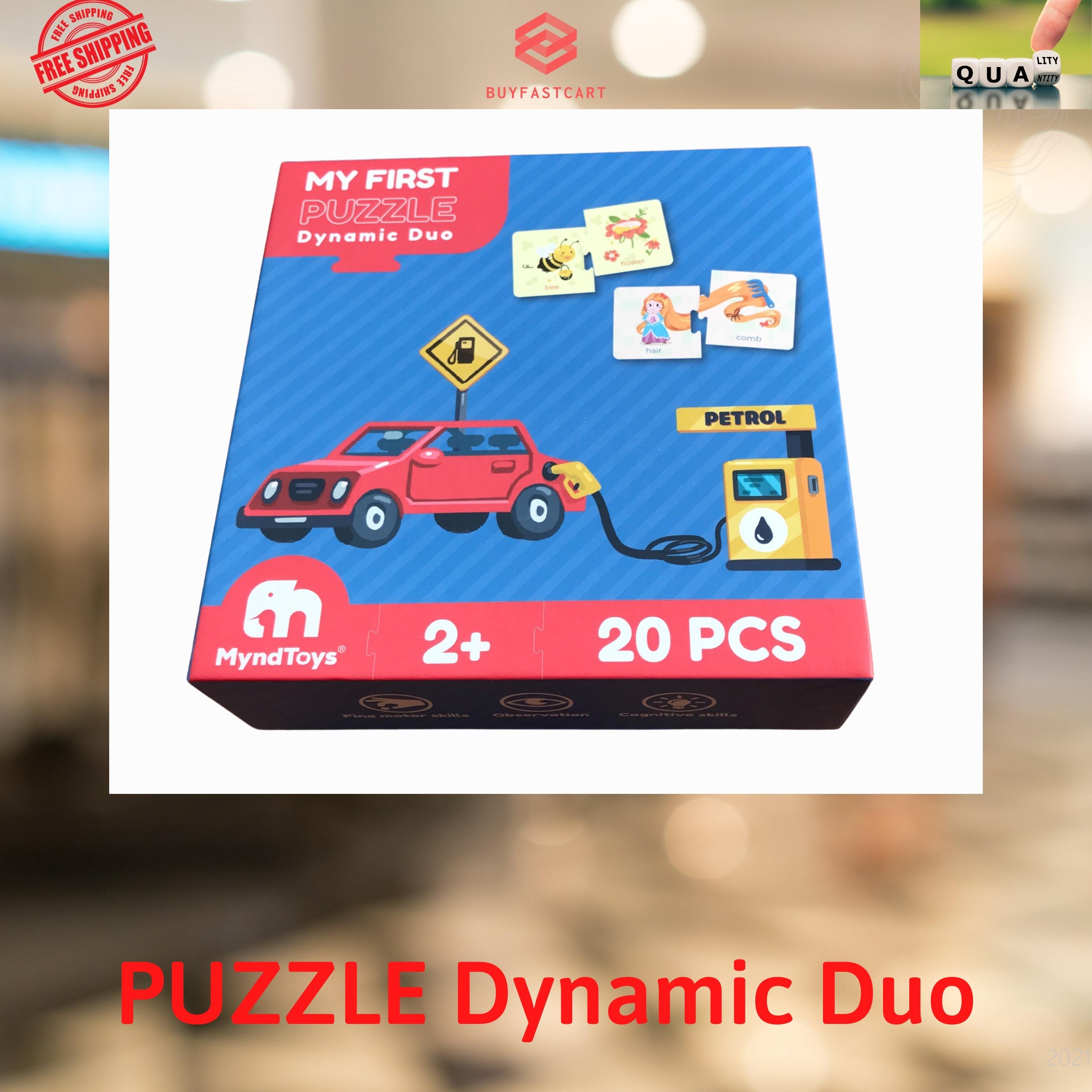 Đồ chơi xếp hình MyndToys My First Puzzle – Dynamic Duo (Cho Bé Từ 2 Tuổi - Nhiều Chủ Đề)