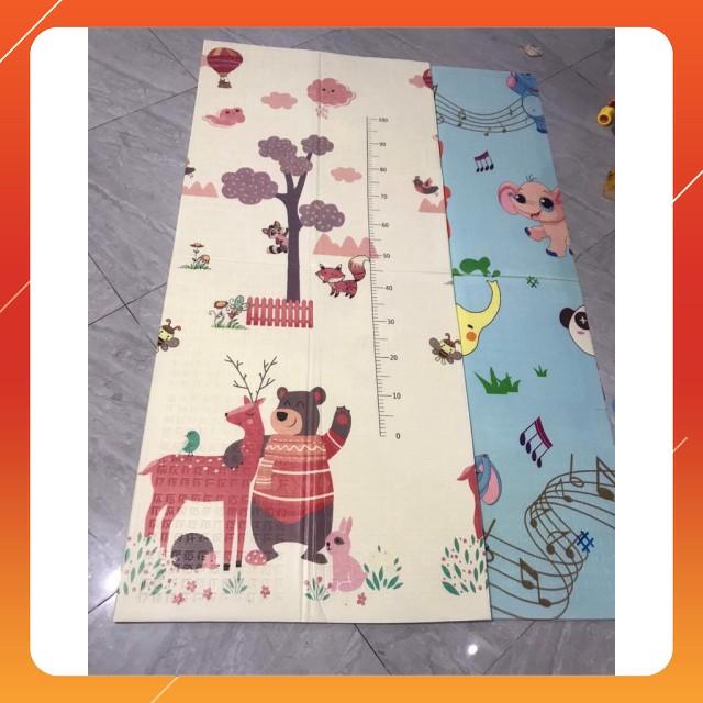 Thảm Chơi 2 Mặt XPE Cao Cấp Loại Dày Cho Bé (1M8x2M)