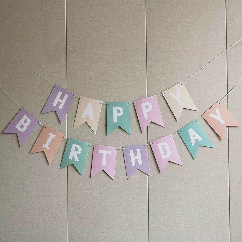 Happybirthday giấy nhiều màu