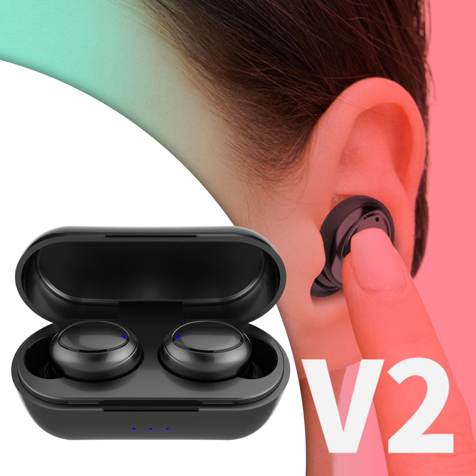 Bluetooth 5.0 Earbuds True Wireless Stereo Waterproof Noise Reduction for iOS Android