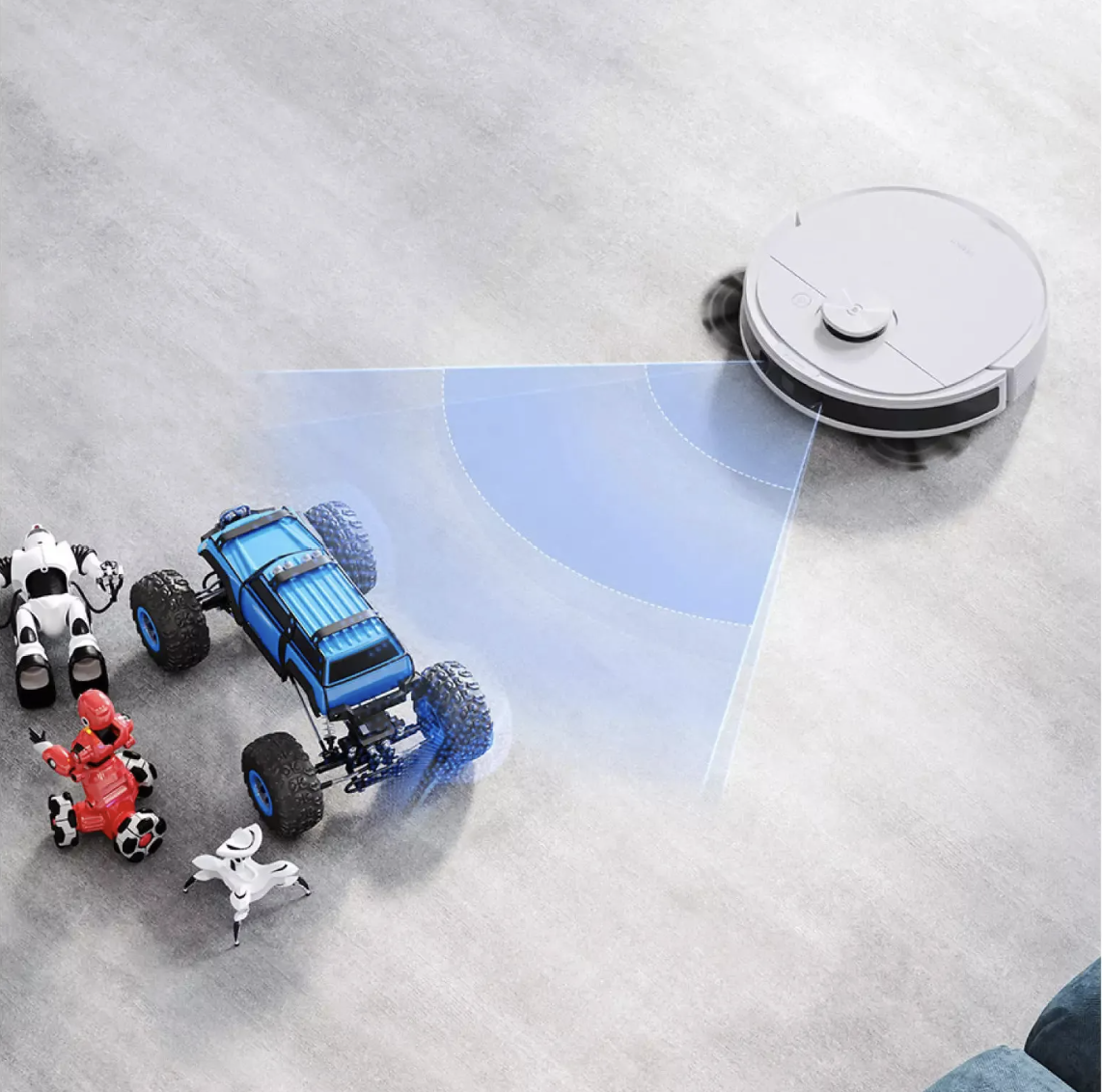 Robot Hút Bụi Lau Nhà Ecovacs N8 Pro Plus Kết Nối App Công nghệ OZMO 2.0 Lực Hút 2600 Pa Phù Hợp Diện Tích 200m2 Với Công Suất 40W - Hàng Chính Hãng
