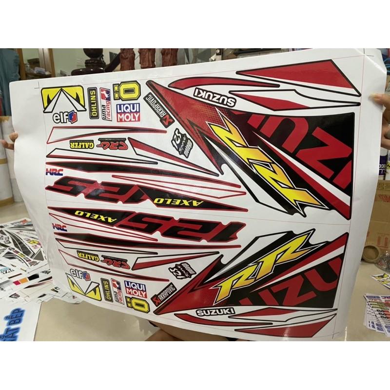 Tem rời dành cho xe axelo đỏ đen