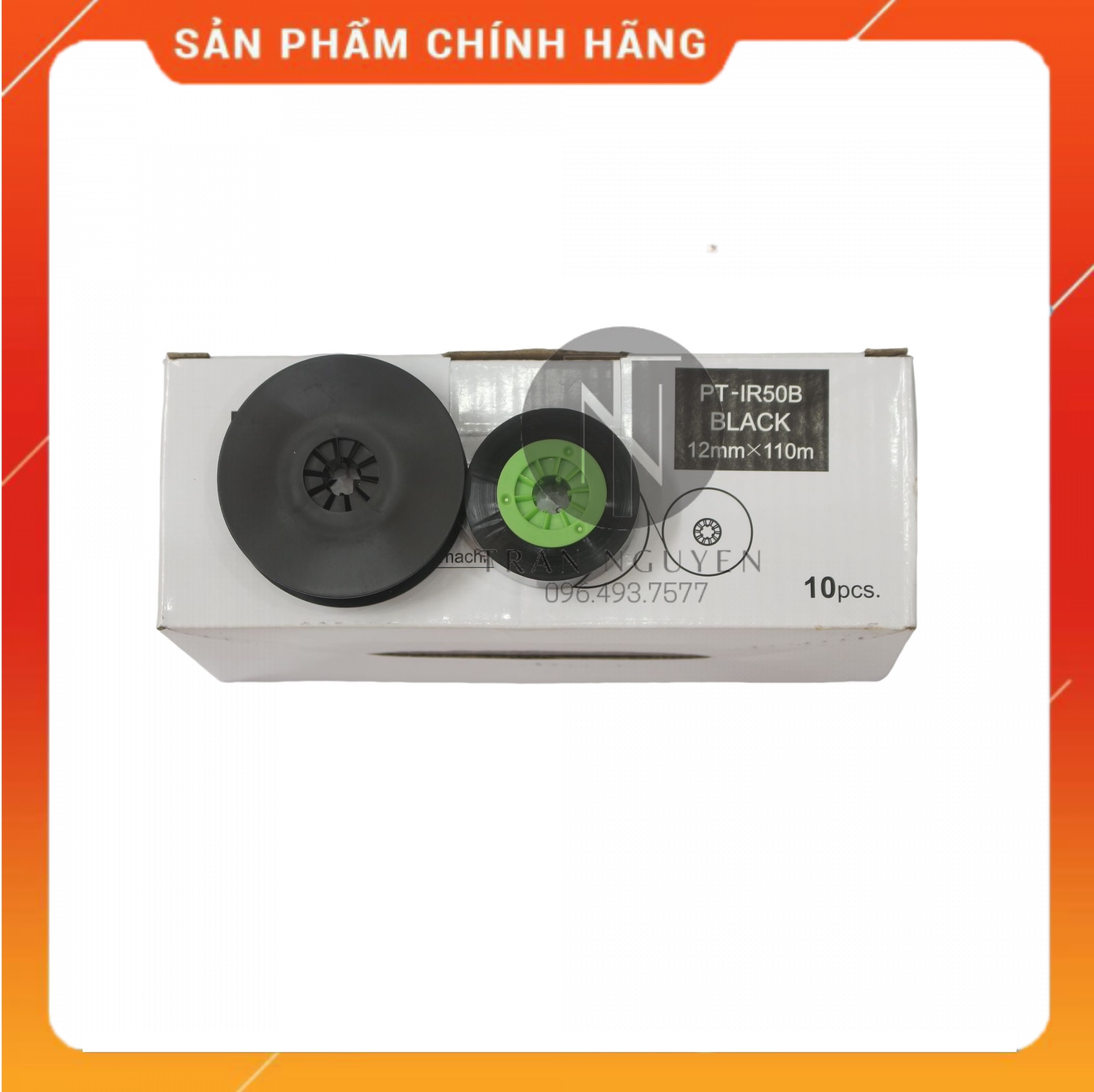 Mực in đầu cốt Max PT-IR50B - 12mm, dài 110m/cuộn - Hàng nhập khẩu