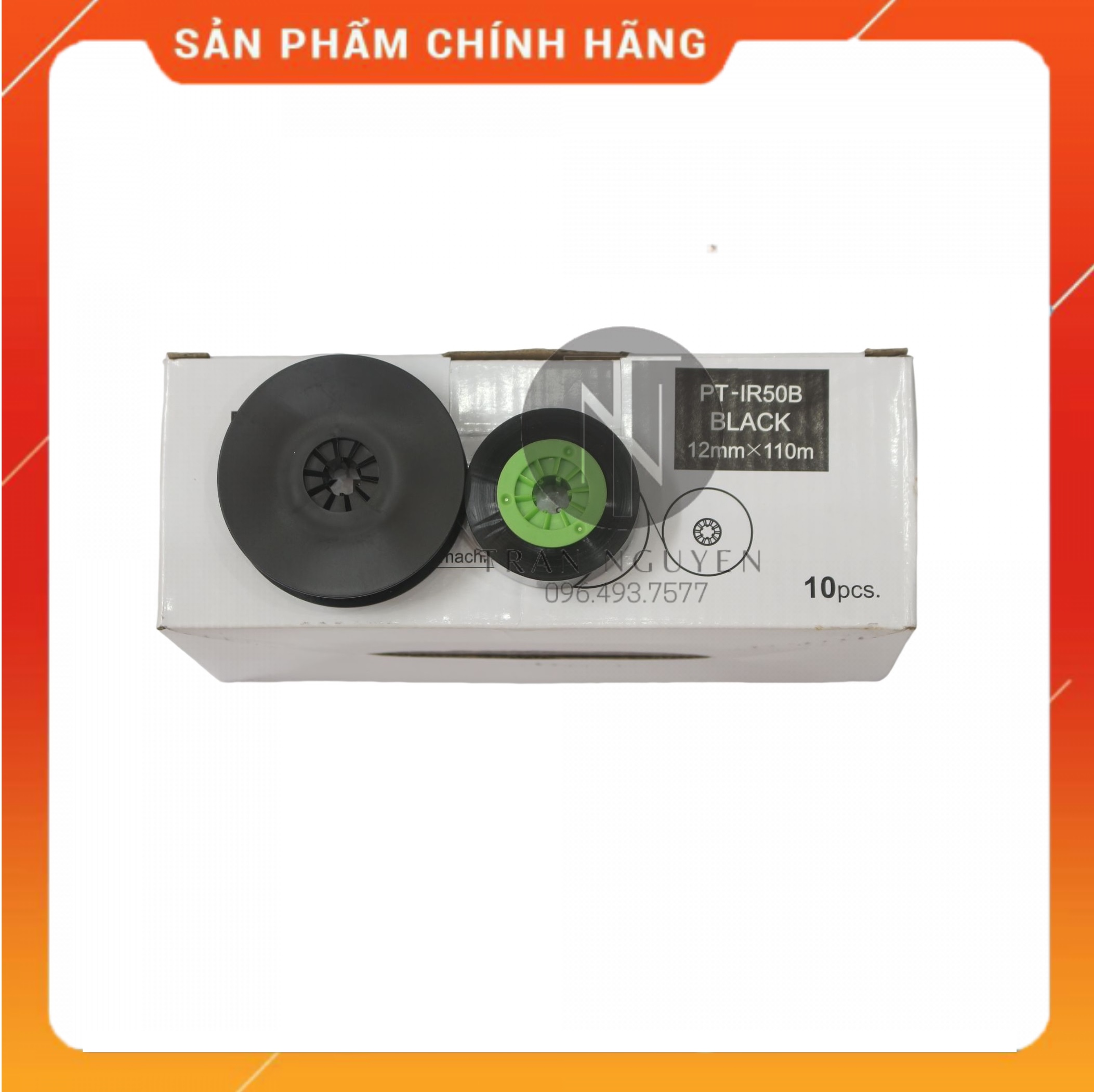 Mực in ống lồng Max PT-IR50B - 12mm, dài 110m/cuộn - Hàng nhập khẩu