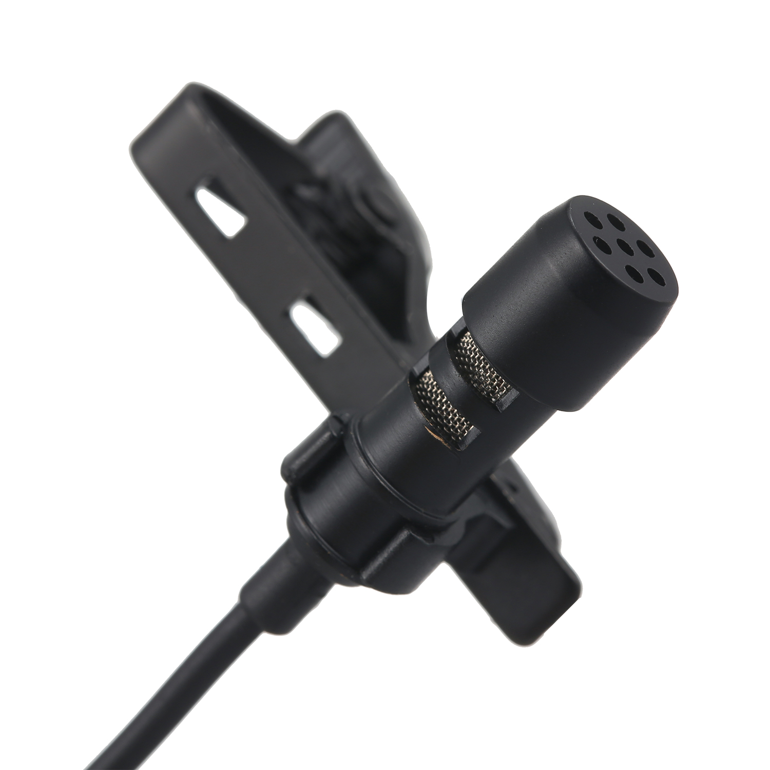 Micrô 3.5mm Mini Collar 1.5m Độ Nhạy Cao Có Kẹp Ve Áo Với Túi Đựng Cáp Chuyển Đổi Âm Thanh