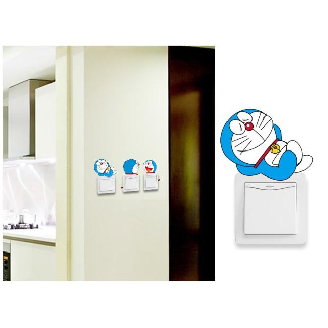 Decal dán Công Tắc Đèn - Hình Doremon