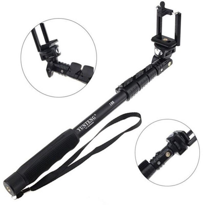 Gậy tự sướng/ Chân monopod Yunteng 188, dùng cho điện thoại, máy ảnh, máy quay - Hàng Chính Hãng