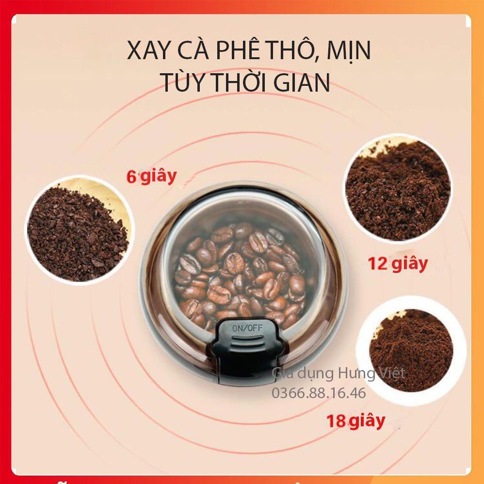 Máy xay tự động hạt khô mini hàng chính hãng siêu tiện lợi HBH