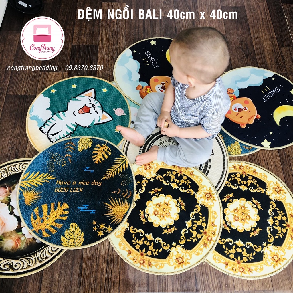 Thảm lau chân, thảm chùi chân bali đế cao su chống trơn trượt - 40cm x 60cm