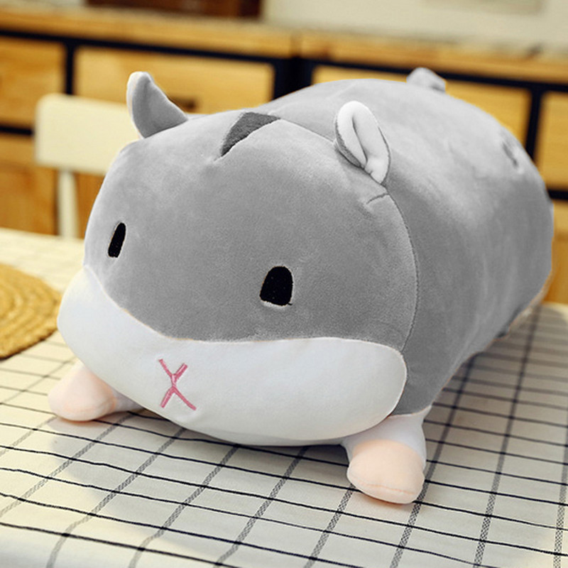 Gối ôm gấu bông hình chuột cute siêu mềm size bự 45cm  màu xám TNB229 - Mẫu ngẫu nhiên