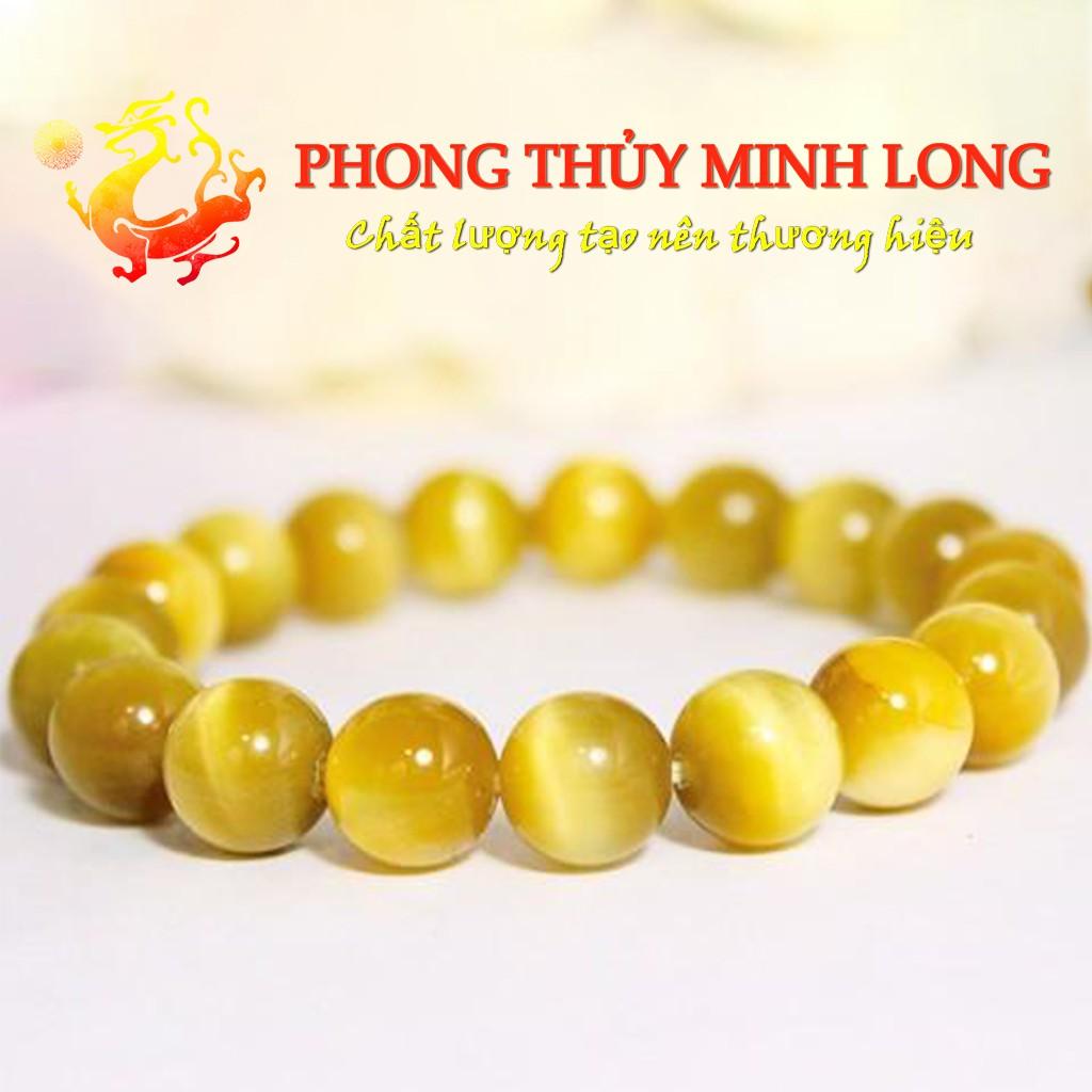 Vòng tay đá mắt hổ Vàng Tâm chất lượng 5A