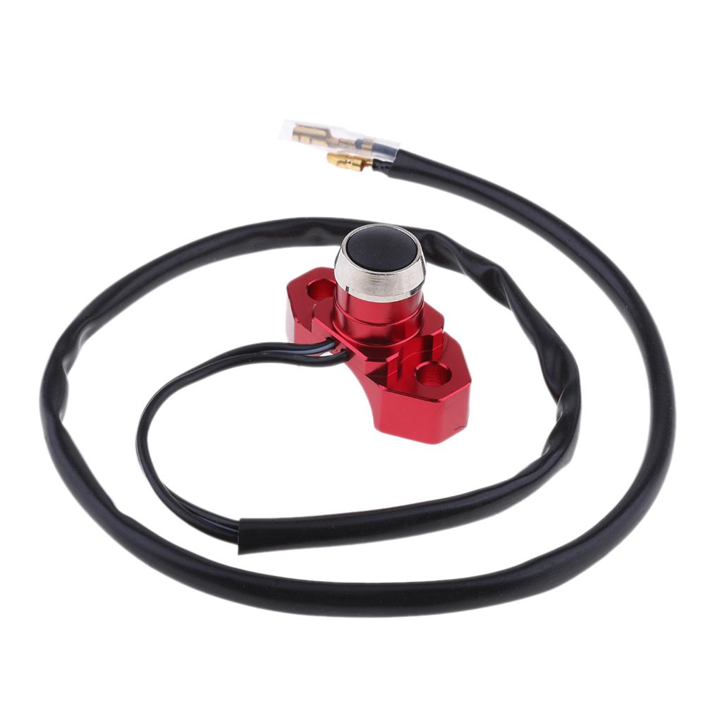 Engine Stop Start Kill Switch Button For Motorcycle Quad Dirt Bike Red