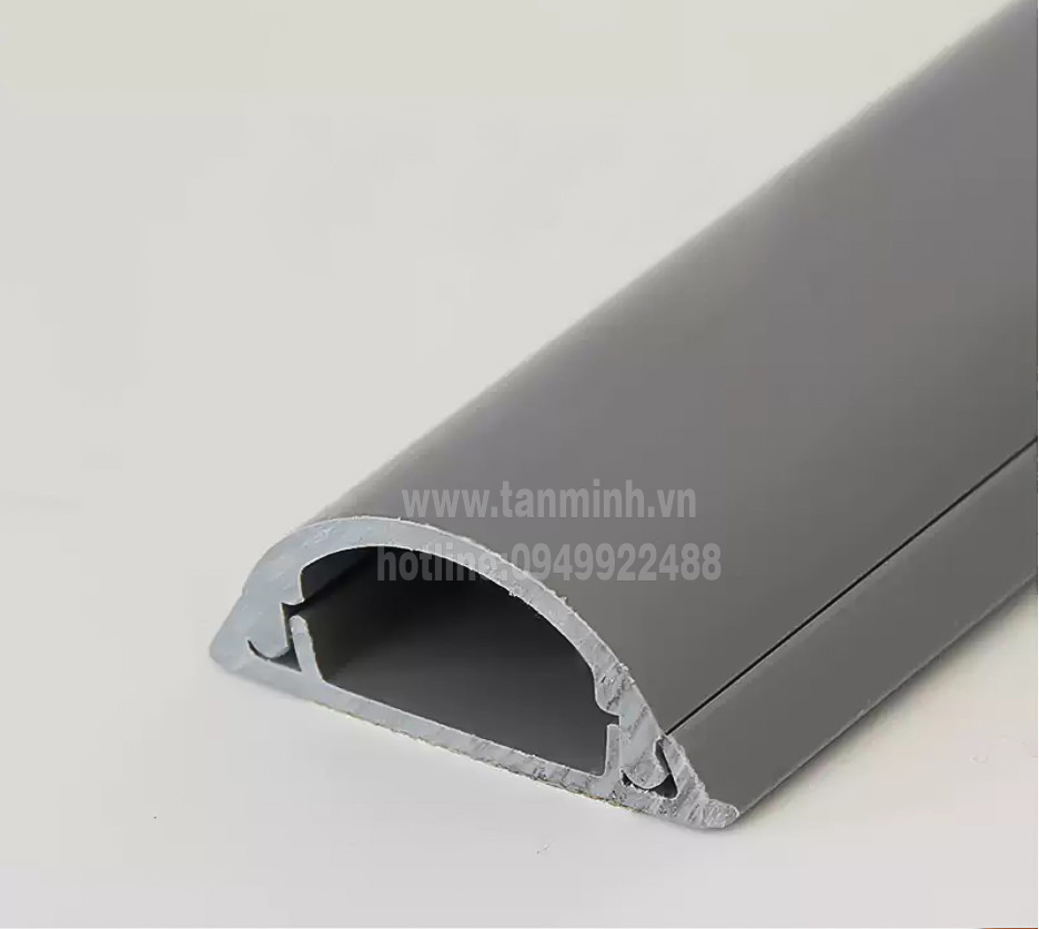 Ghen bán nguyệt xám D30x12mm