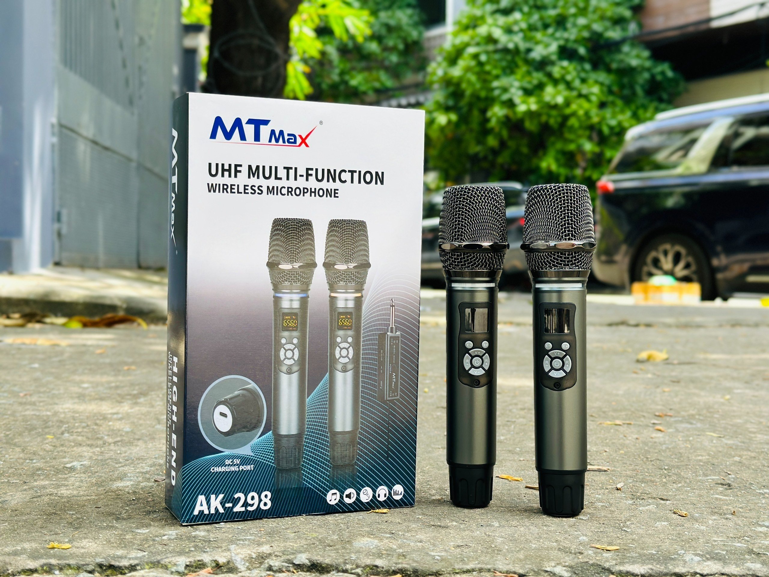 MTMax AK298 - Micro Không Dây Cao Cấp Chính Hãng, Chống Hù Rè Hiệu Quả, Hỗ Trợ Nâng Giọng Hát Khi Hát, Bảo Hành Đến 12 Tháng Hàng Chính Hãng