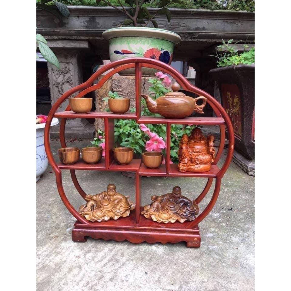 Kệ mini hình hoa gỗ hương