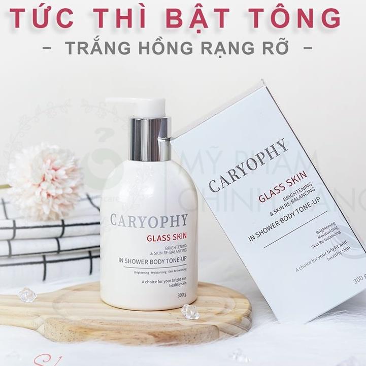 Kem Dưỡng Thể Trắng Da, Nâng Tông CARYOPHY GLASS SKIN IN SHOWER BODY TONE-UP 300ml