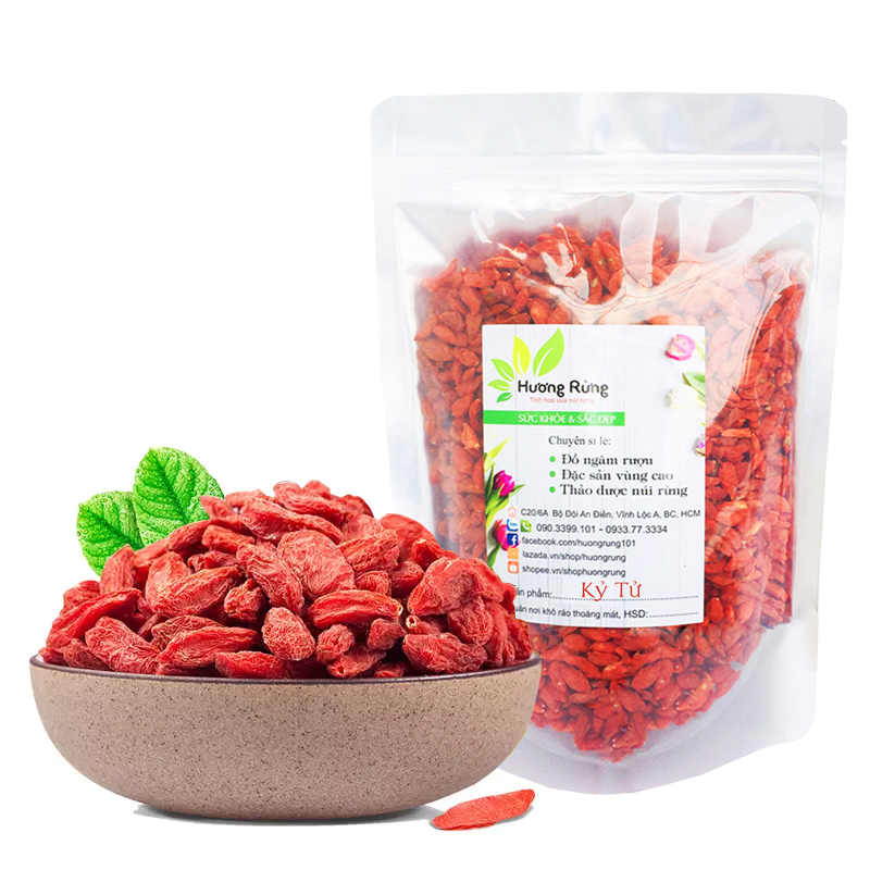 KỶ TỬ - CÂU KỶ TỬ 100g loại thượng hạng, to đỏ ngọt, tự nhiên nguyên chất