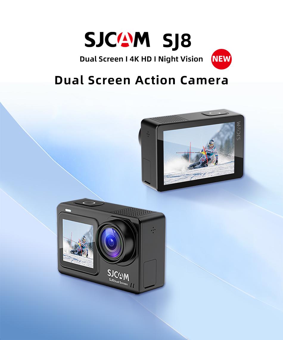 Camera hành động màn hình kép SJCAM SJ8 ban đầu 4K 30fps 20MP Waterproof Wifi Night Vision 2,33 inch Touch Màn hình thể thao máy ảnh thể thao