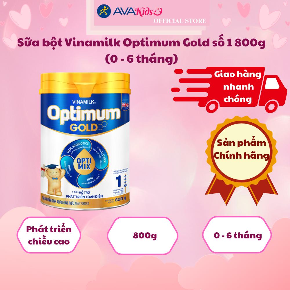 Sữa bột Vinamilk Optimum Gold số 1 800g (0 - 6 tháng)