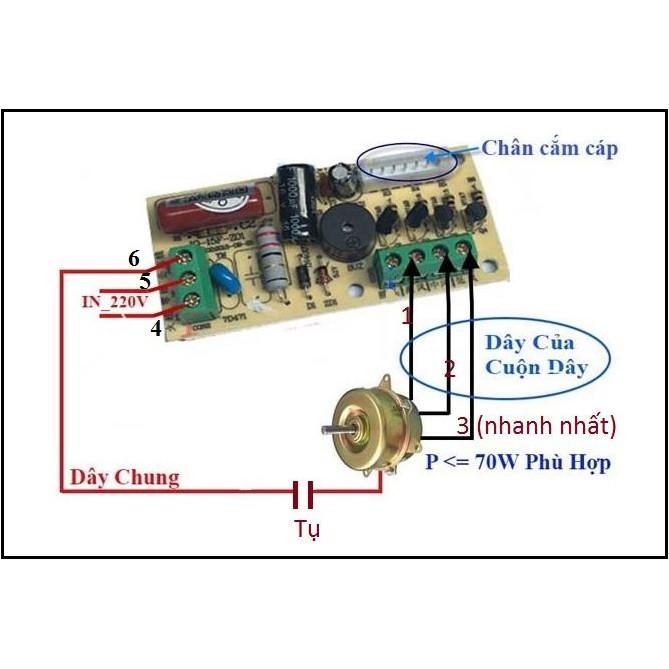 Bộ vỉ mạch quạt điều khiển từ xa cho quạt có kèm remote 2020 BẢN TIẾNG VIỆT
