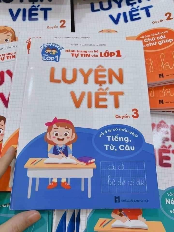 Set 3 cuốn luyện viết cho bé vào lớp 1