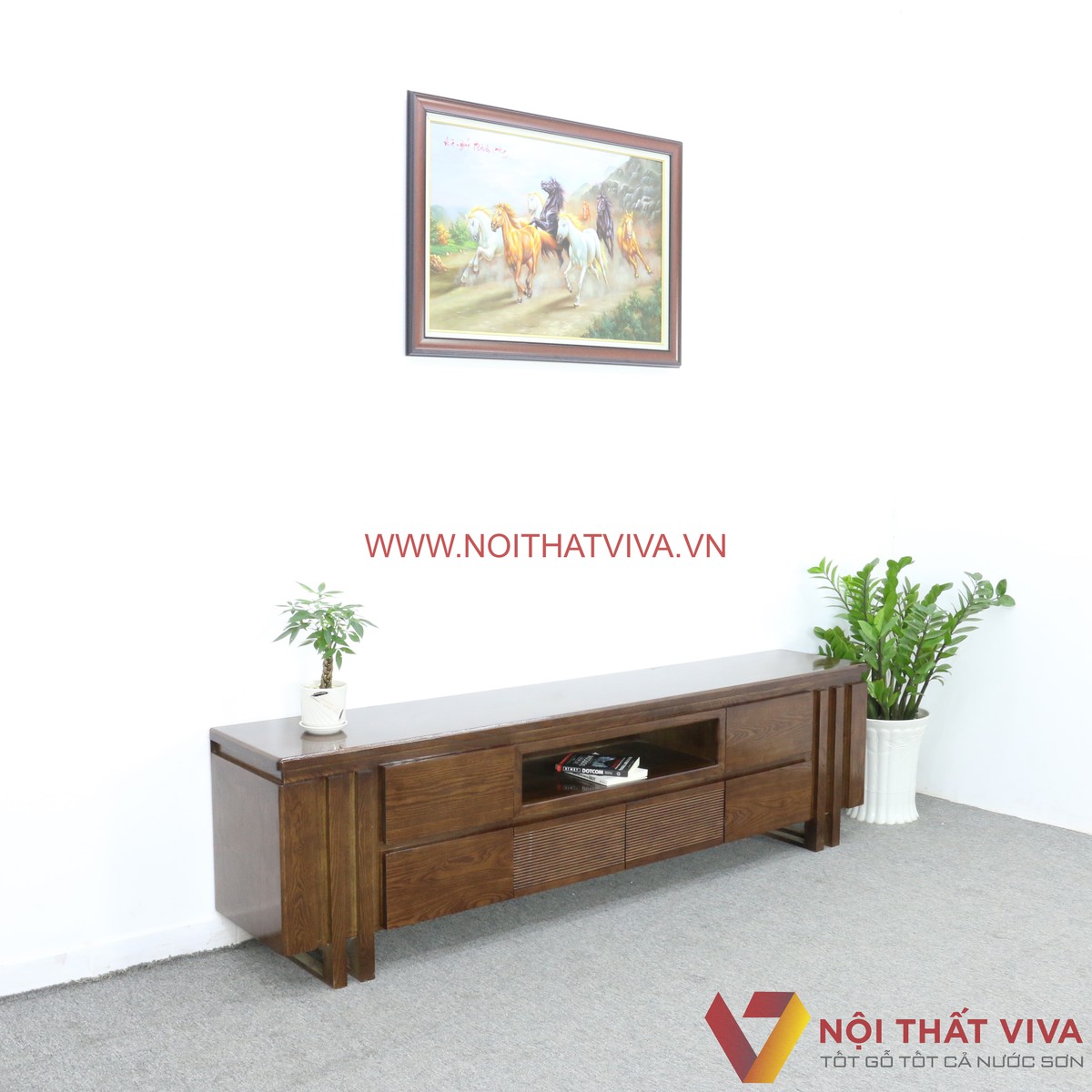 Kệ Tivi Gỗ Sồi Nga Hiện Đại Kiểu Hàn Quốc Đẹp Giá Rẻ