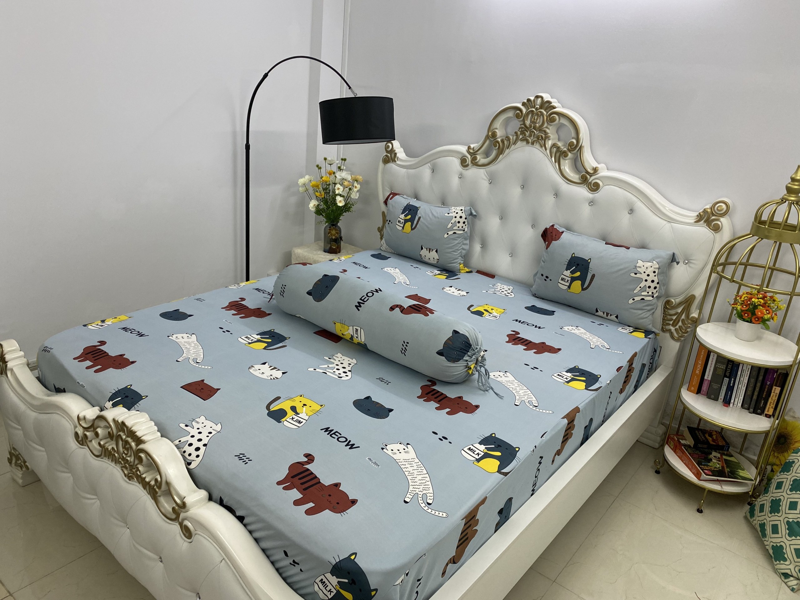 Bộ Drap Thun Hàn Quốc mát lạnh 1m6 hoặc 1m8x2m