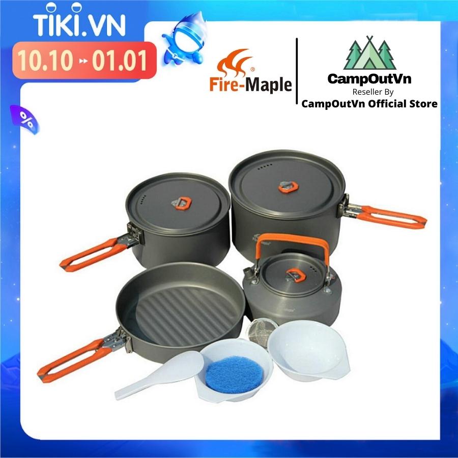 Bộ dụng cụ nấu ăn Firemaple Feast 2 6 món chảo nồi ấm gọn nhẹ tiện lợi du lịch dã ngoại A093