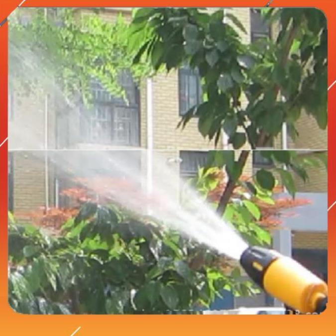 Vòi tưới cây rửa xe️️Bộ dây vòi xịt nước rửa xe, tưới cây , tăng áp 3 lần, loại 20m 206319 cút sập, + đai