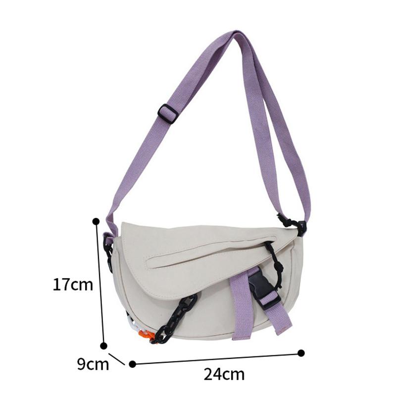Thiết Kế Thời Trang Nữ Túi Đeo Vai Nhỏ Nylon Mềm Đeo Chéo Túi Đa Chức Năng Đơn Giản Đơn Cầm Tay Đeo Vai Cho Nữ XA715M
