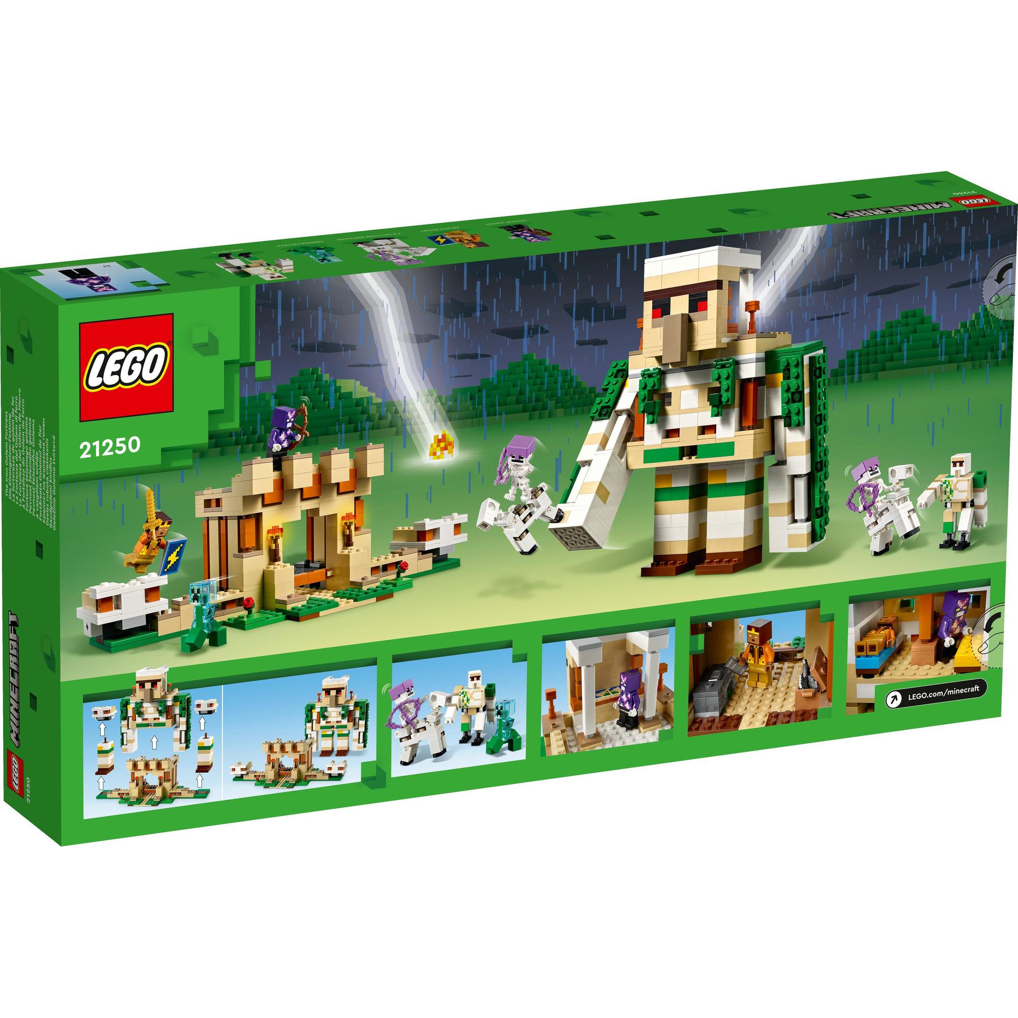 LEGO Minecraft 21250 Đồ chơi lắp ráp Iron Golem Fortress (868 chi tiết)