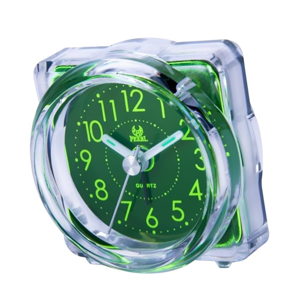 Mini Travel Alarm Clock Portable Table Desk Snooze Clock with Night Light 01